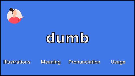 dumm englisch|dumm meaning.